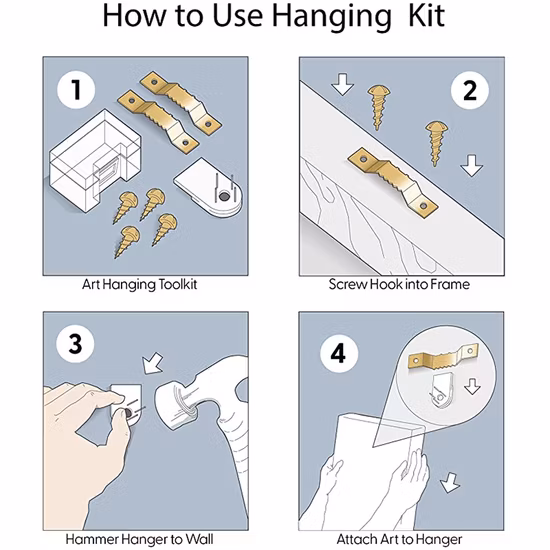 Vendita calda LED Canvas Painting Christmas Wall Art con cornice pronta per essere appesa Stampa digitale Wall Art per la decorazione domestica