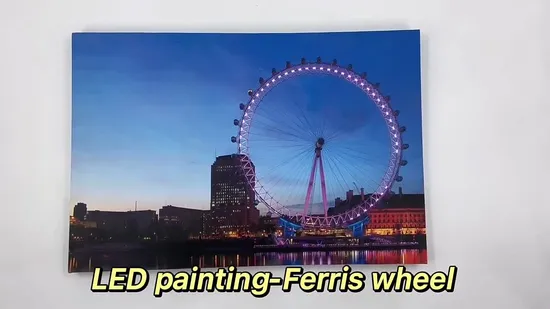 Stampe su tela personalizzabili illuminate da LED natalizi all'ingrosso